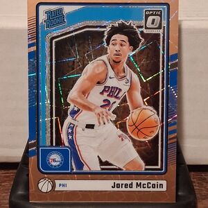 Donruss Optic Jared McCain Rated Rookie Copper Velocity Numbered 47/125 Mint